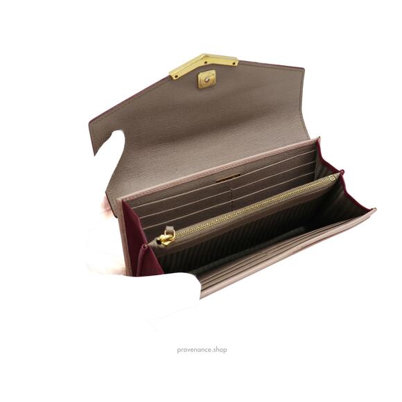 🔴 Fendi Long Wallet - Fuchsia Pink Leather - Picture 7 of 9